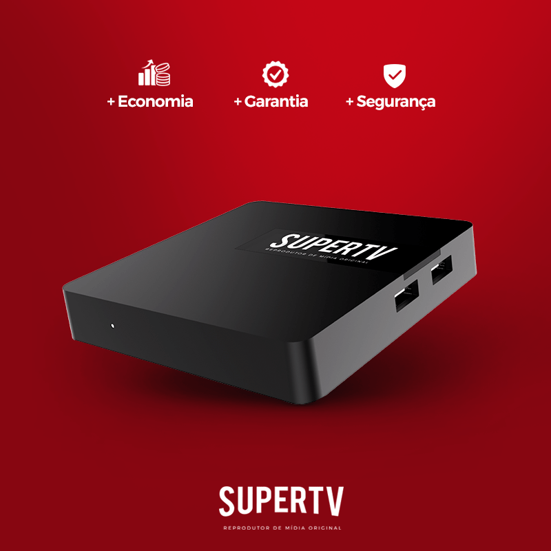 SUPERTV RED EDITION - 4K Wifi IPTV Android Receptor Via Internet