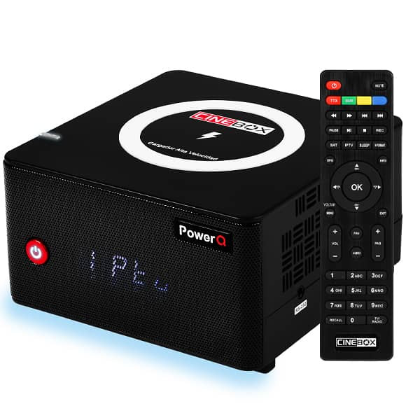 Receptor Cinebox Power Q - Receptor Full HD + Carregador Wi-Fi