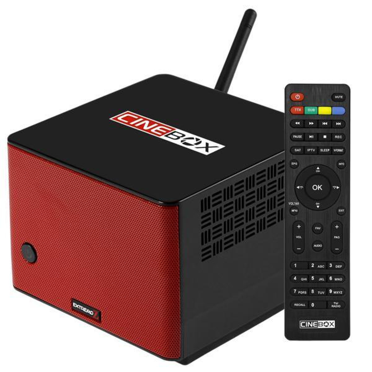 Receptor Cinebox Extremo - Receptor Full HD + Speaker - Lançamento 2019