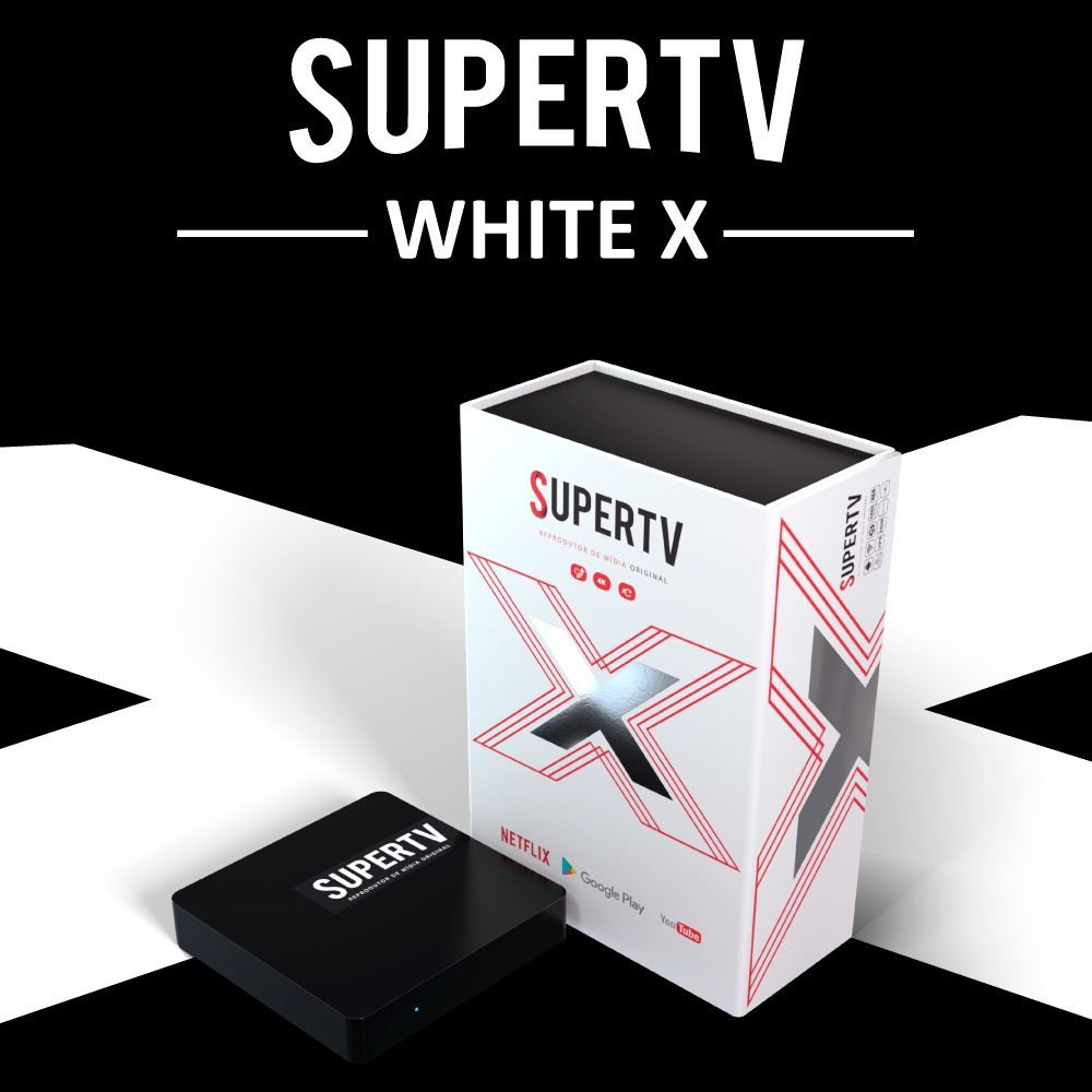 SUPERTV WHITE - 4K Wifi - Sem Antena