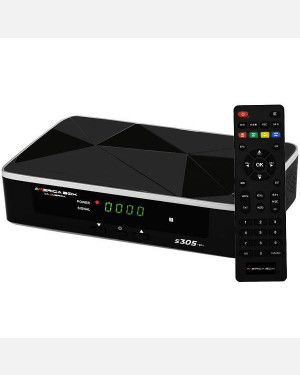 Receptor America Box S305 + - Full HD / IKS / SKS - Lançamento 2020