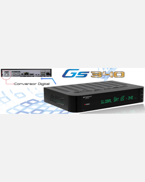 Receptor Globalsat GS340 HD - IKS SKS CS 3 Tuner