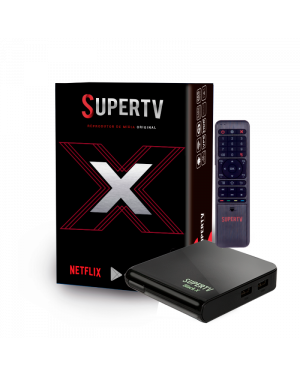 SUPERTV BLACK X - 4K Wifi - Sem Antena